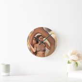 Man Cave Clock Runde Wanduhr (Zuhause)