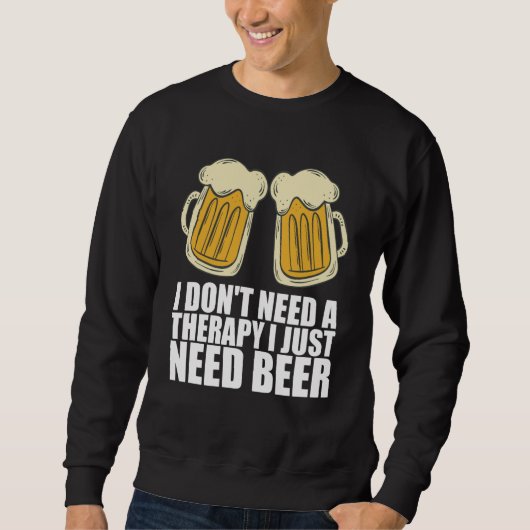 Man cave Craft beer Drunken Sweatshirt (Vorderseite)