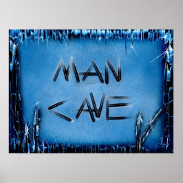 Man Cave Crystal Poster