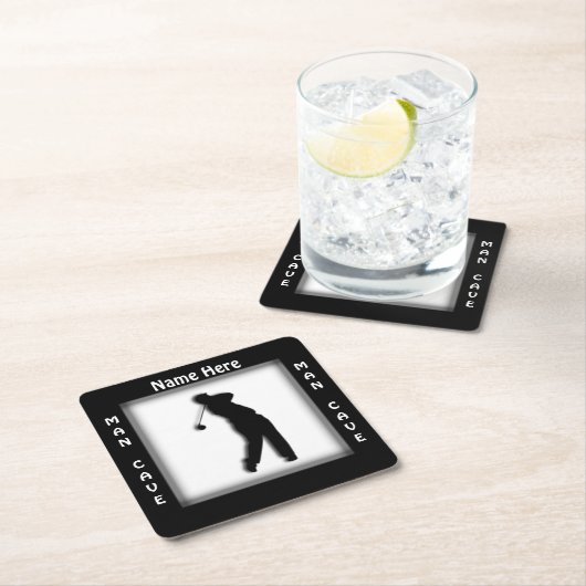 Man Cave CUSTOMIZE Golf Untersetzer (Vor Ort)