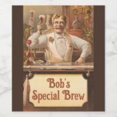 Man Cave - Customize it Weinetikett (Einzelnes Label)