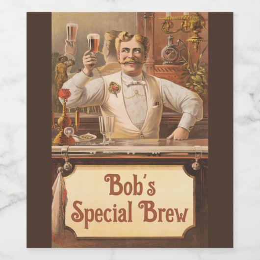 Man Cave - Customize it Weinetikett (Einzelnes Label)