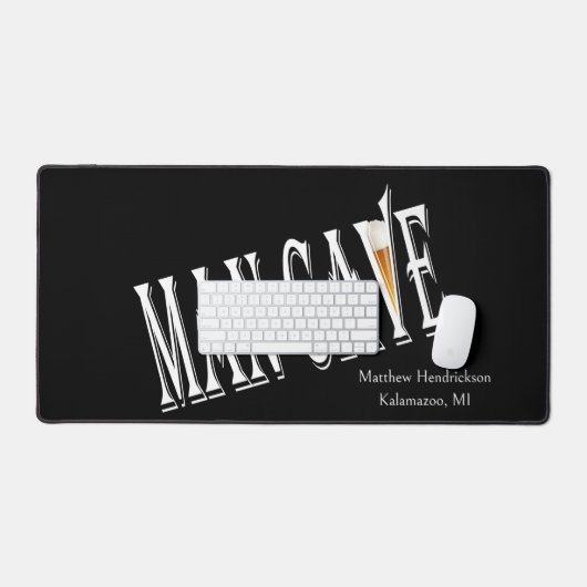 Man Cave Desk Mats Pads Schreibtischunterlage (Tastatur & Maus)