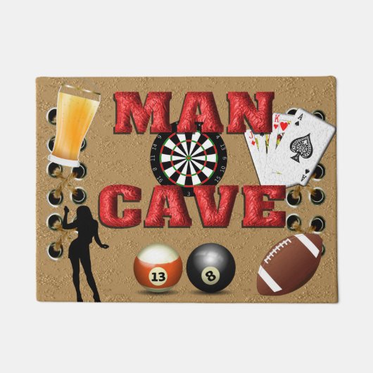 Man Cave - Doormat Fußmatte (Vorderseite)