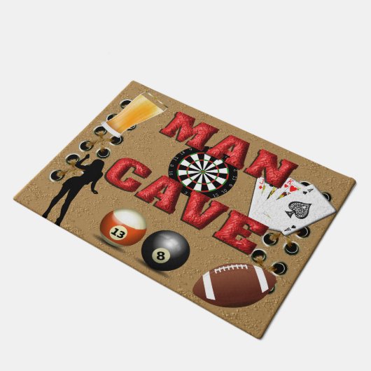 Man Cave - Doormat Fußmatte (Schrägansicht)