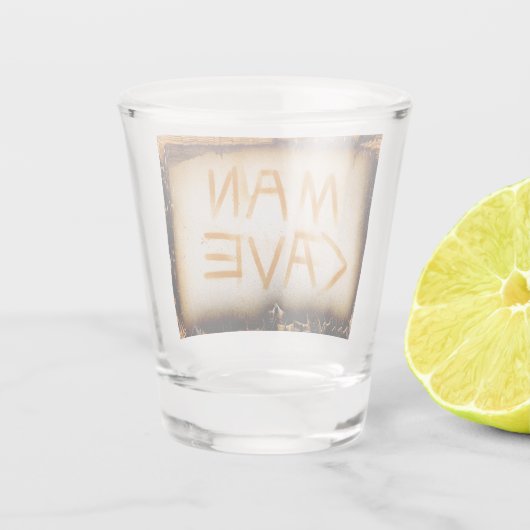 Man Cave Drinks Schnapsglas (Rückseite)