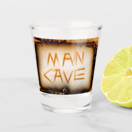 Man Cave Drinks Schnapsglas (Vorderseite)