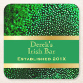 Man Cave Funny Beer Rechteckiger Pappuntersetzer (Vorderseite)