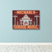 Man Cave Funny Garage Mahal Tools | Individuelle N Leinwanddruck (Insitu (Holzboden))