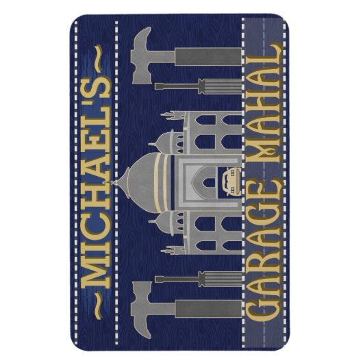 Man Cave Funny Garage Mahal Tools | INDIVIDUELLE N Magnet (Vertikal)
