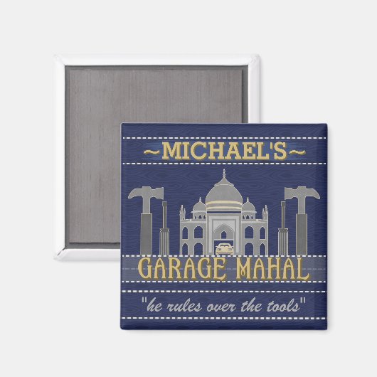 Man Cave Funny Garage Mahal Tools | INDIVIDUELLE N Magnet (Vorderseite/Rückseite)