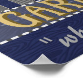 Man Cave Garage Mahal Funny Typ Spaß | Benutzerdef Poster (Ecke)