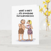 "Man Cave" Geburtstag Karte (Gelbe Blume)