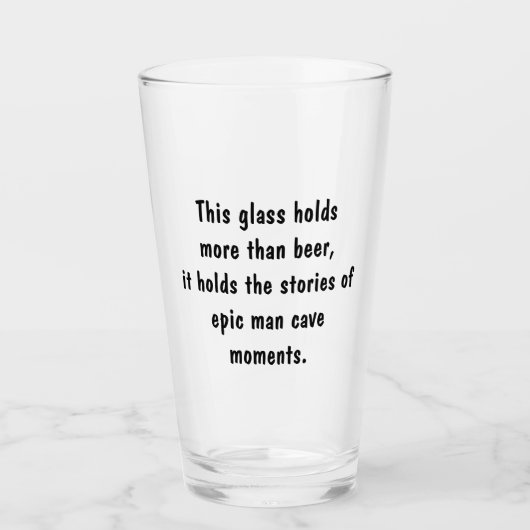 Man Cave Glas (Vorderseite)