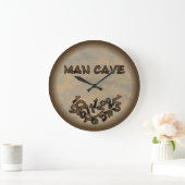 Man Cave Große Wanduhr (Zuhause)