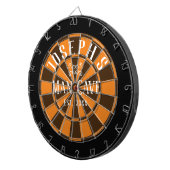 Man Cave Individuelle Name Dart Board Dartscheibe (Vorderseite rechts)