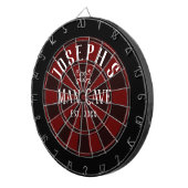 Man Cave Individuelle Name Dartscheibe (Vorderseite rechts)