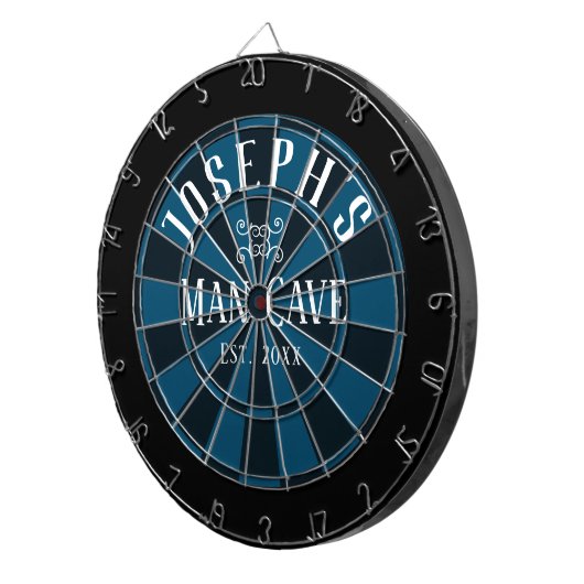 Man Cave Individuelle Name Dartscheibe (Vorderseite rechts)
