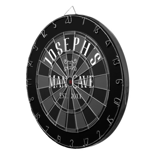 Man Cave Individuelle Name Dartscheibe (Vorderseite rechts)