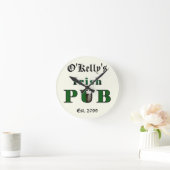 Man Cave Irish Pub Bar Tavern Wall Clock Runde Wanduhr (Zuhause)