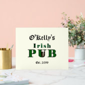 Man Cave Irish Pub Bar Taverne Akryllische Zeichen Acrylschild (Hochzeit)