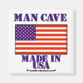 Man Cave Made in USA Magnet (Vorne)