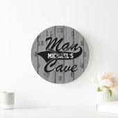 Man Cave personalize Große Wanduhr (Zuhause)