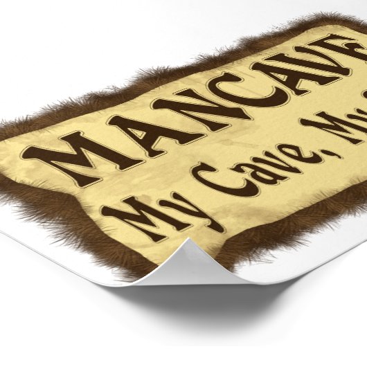 Man Cave Poster (Ecke)