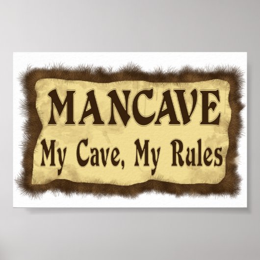 Man Cave Poster (Vorne)