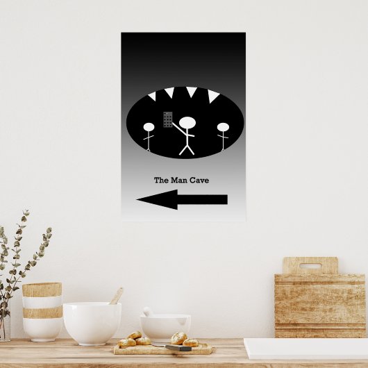 Man Cave Poster (Küche)