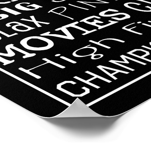 Man Cave Poster (Ecke)