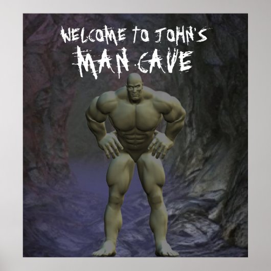 Man Cave Poster (Vorne)