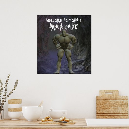 Man Cave Poster (Küche)