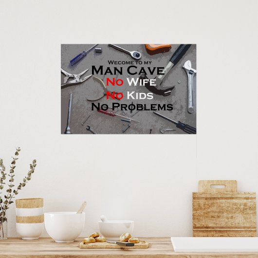 Man Cave Poster (Küche)