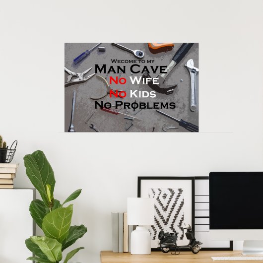 Man Cave Poster (Heimbüro)
