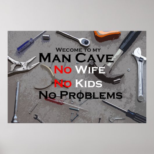Man Cave Poster (Vorne)