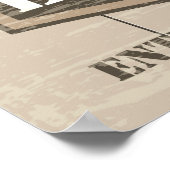 Man Cave Poster - Datum hinzufügen (Ecke)