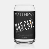 Man Cave Pub Beer Can Brille Trinkbehälter Dosenglas (Rückseite)