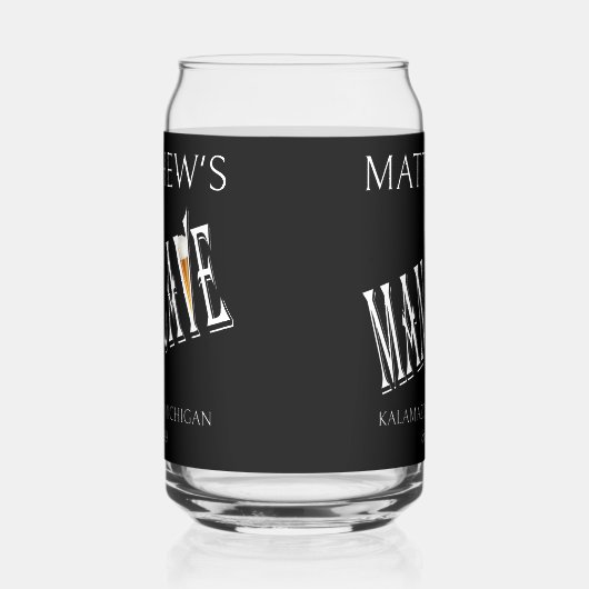 Man Cave Pub Beer Can Brille Trinkbehälter Dosenglas (Links)