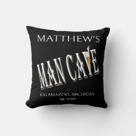 Man Cave Pub Square Throw Kissen