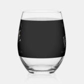 Man Cave Pub Stemless Wine Glasses Trinkbehälter Weinglas Ohne Stiel (Links)