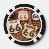 Man Cave Route 66 Art 2 Pokerchips (Rückseite)