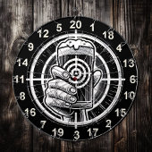 Man Cave Rustic Bierdesign Dartscheibe