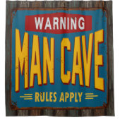 Man Cave SHOWER CURTAIN Duschvorhang (Vorderseite)