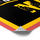 Man Cave Sign, Bearbeitungsname, Löwenkopf Poster (Ecke)