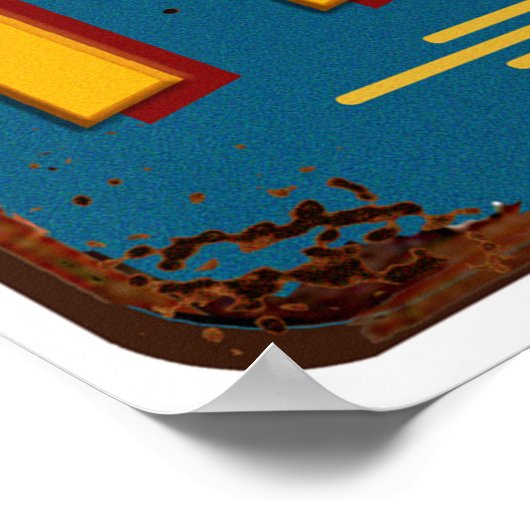 Man Cave Sign Poster (Ecke)