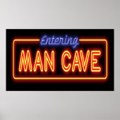 Man Cave Sign Poster (Vorne)