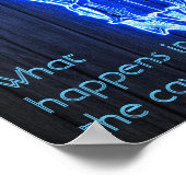 Man Cave signiert Neon Deer Antlers Cool Poster (Ecke)