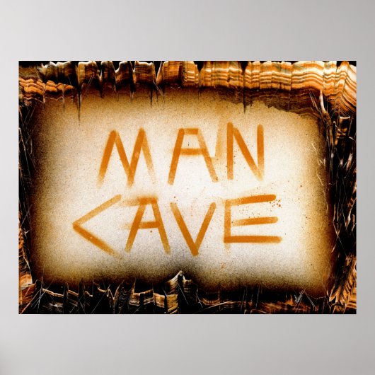 Man Cave Slate Poster (Vorne)