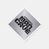 Man Cave Stainless Steel Diamond Plate Napkins Serviette (Ecke)